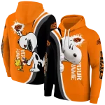 custom oklahoma state cowboys peeking snoopy orange hoodie best selling