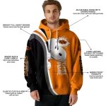 custom oklahoma state cowboys peeking snoopy orange hoodie best selling