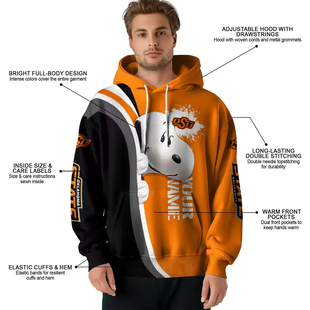 custom oklahoma state cowboys peeking snoopy orange hoodie latest model custom oklahoma state cowboys peeking snoopy orange hoodie latest model