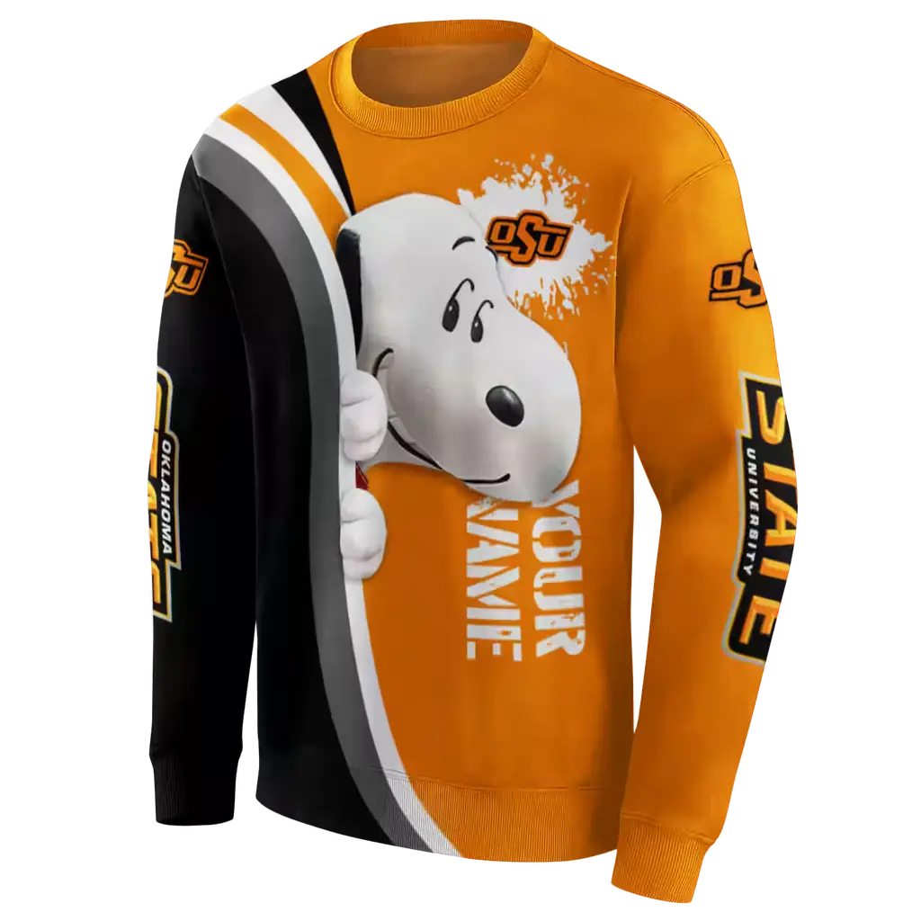 custom oklahoma state cowboys peeking snoopy orange hoodie new arrival custom oklahoma state cowboys peeking snoopy orange hoodie new arrival