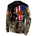 custom oklahoma state cowboys tree camo hoodie best selling