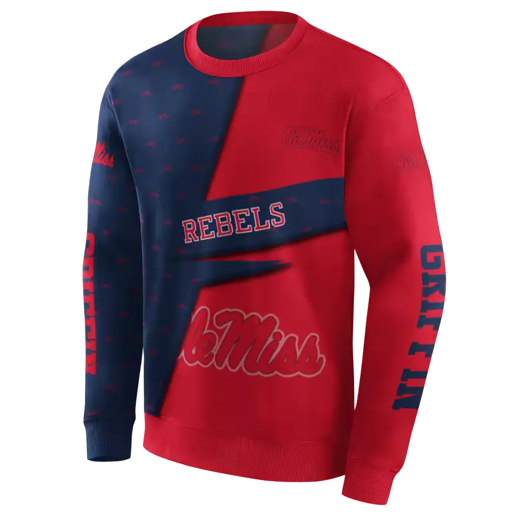 custom ole miss rebels abstract shape red hoodie new arrival custom ole miss rebels abstract shape red hoodie new arrival