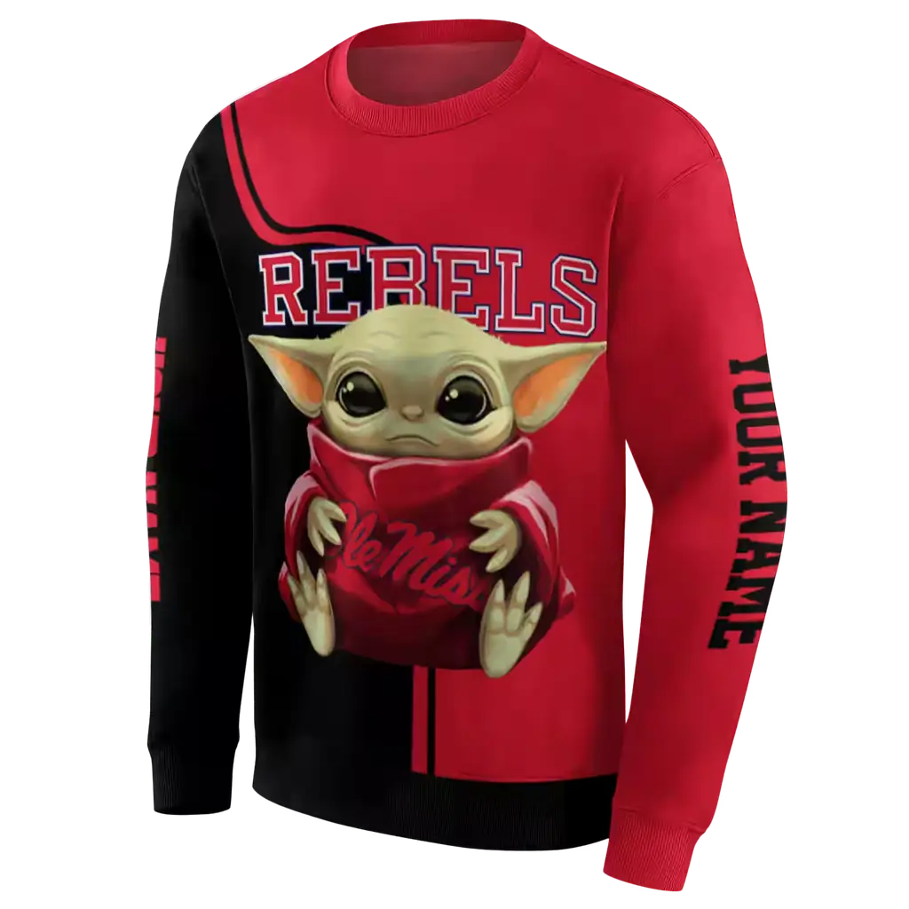 custom ole miss rebels baby yoda red black hoodie new arrival custom ole miss rebels baby yoda red black hoodie new arrival