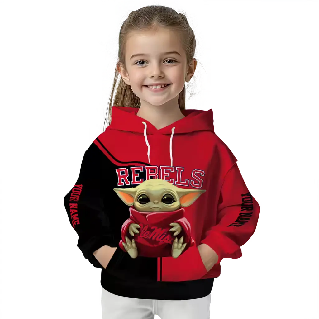 custom ole miss rebels baby yoda red black hoodie top rated custom ole miss rebels baby yoda red black hoodie top rated