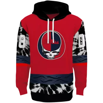 custom ole miss rebels grateful vibes red hoodie best selling