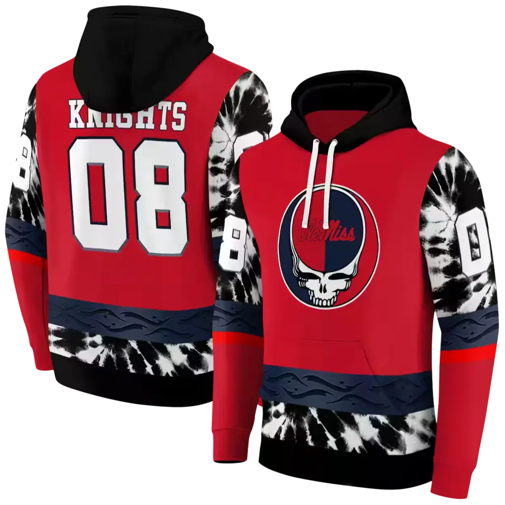 custom ole miss rebels grateful vibes red hoodie fashion forward custom ole miss rebels grateful vibes red hoodie fashion forward