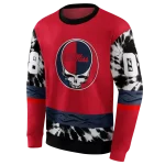 custom ole miss rebels grateful vibes red hoodie best selling