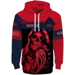 custom ole miss rebels grim reaper red black hoodie best selling