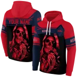 custom ole miss rebels grim reaper red black hoodie best selling