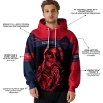 custom ole miss rebels grim reaper red black hoodie best selling