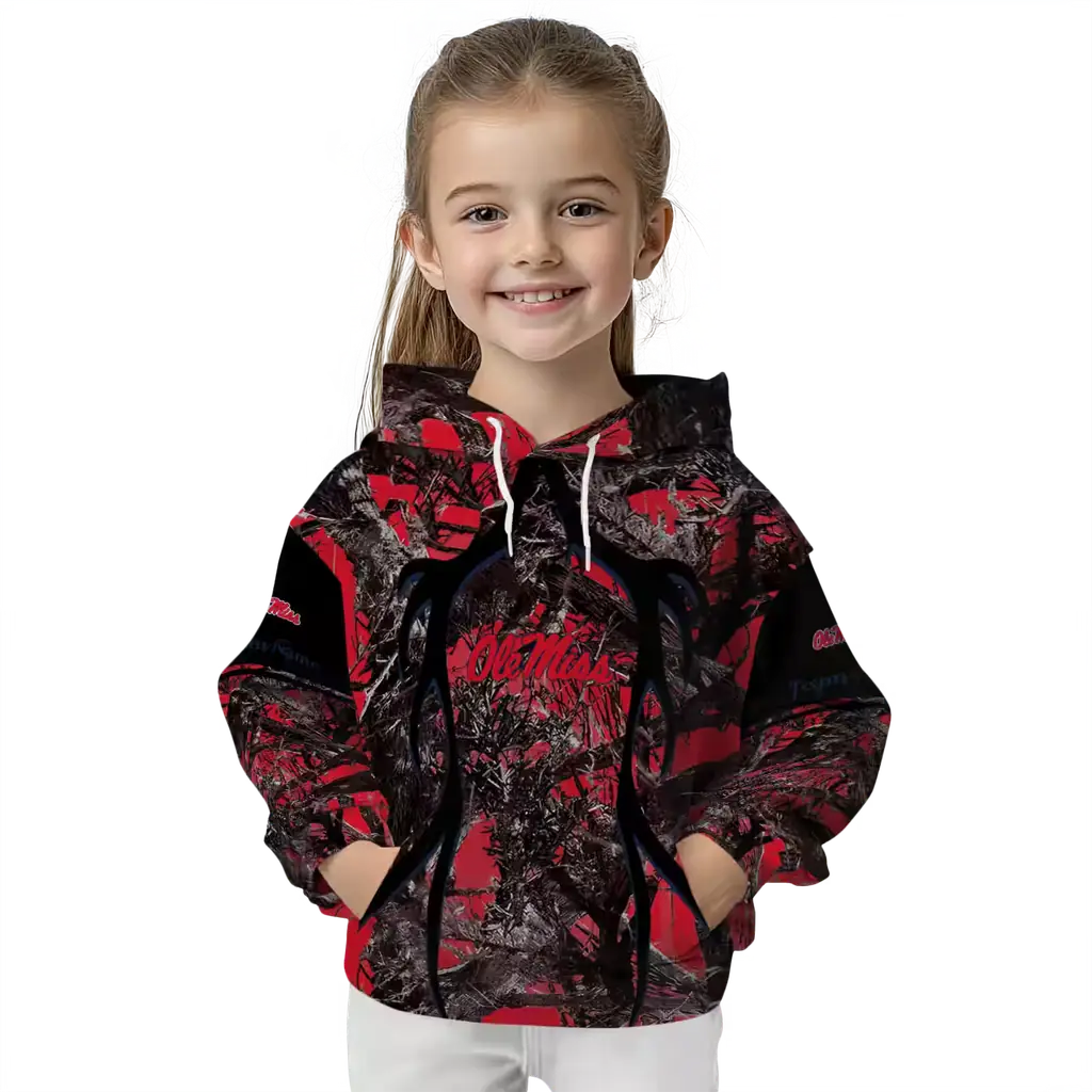 custom ole miss rebels hunting theme red black hoodie top rated custom ole miss rebels hunting theme red black hoodie top rated