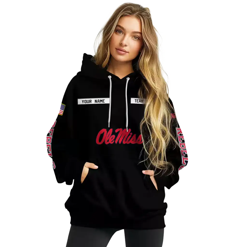 custom ole miss rebels punisher skull black hoodie high quality custom ole miss rebels punisher skull black hoodie high quality