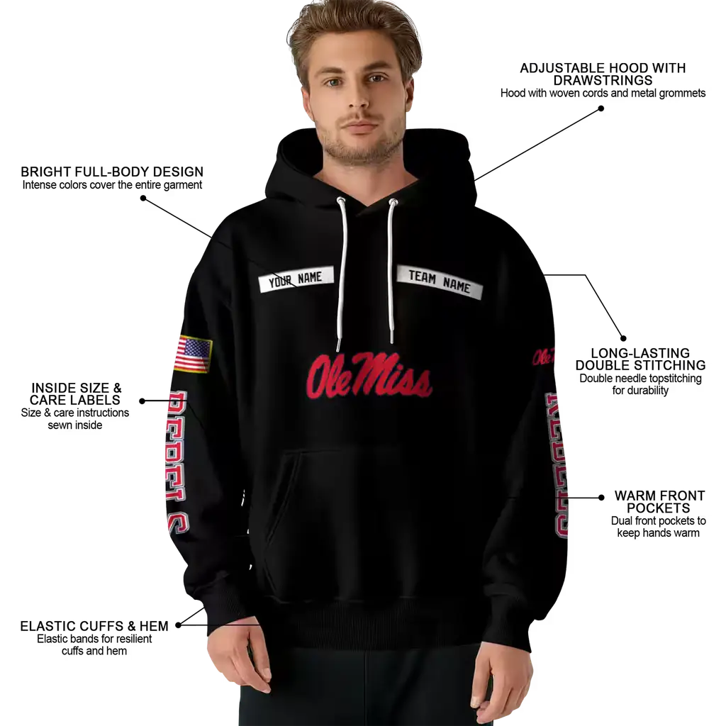 custom ole miss rebels punisher skull black hoodie latest model custom ole miss rebels punisher skull black hoodie latest model