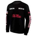 custom ole miss rebels punisher skull black hoodie best selling