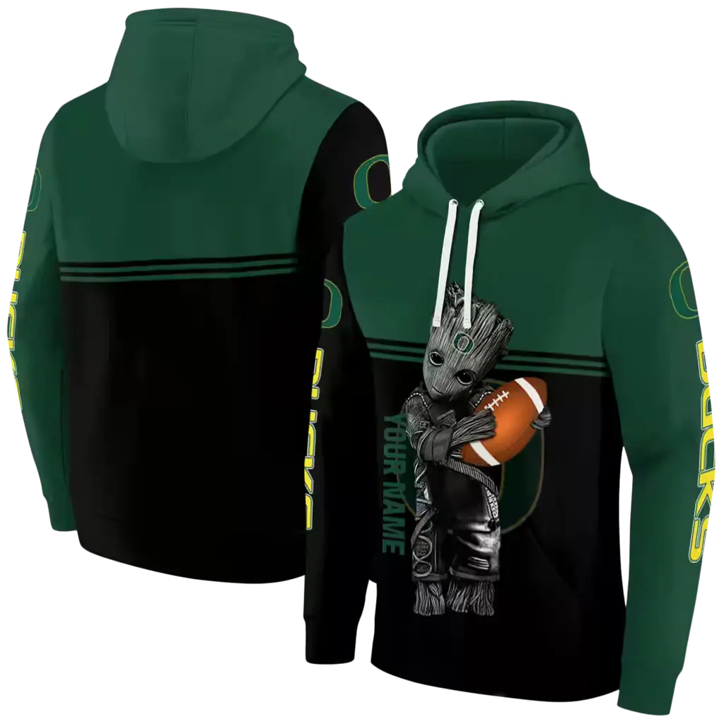custom oregon ducks baby groot green black hoodie fashion forward custom oregon ducks baby groot green black hoodie fashion forward
