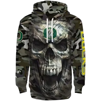 custom oregon ducks camo skull hoodie best selling