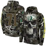 custom oregon ducks camo skull hoodie best selling