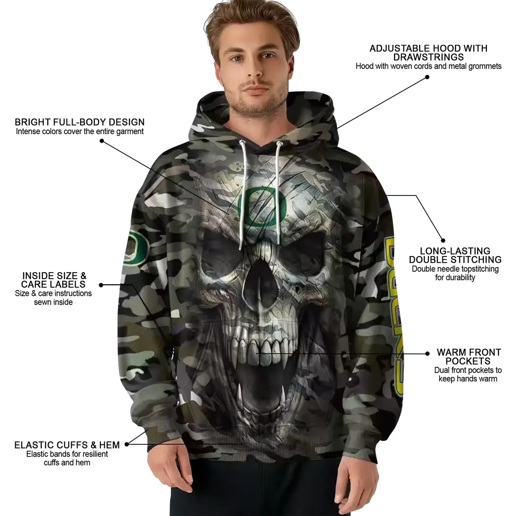 custom oregon ducks camo skull hoodie latest model custom oregon ducks camo skull hoodie latest model