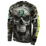 custom oregon ducks camo skull hoodie best selling