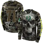 custom oregon ducks camo skull hoodie best selling