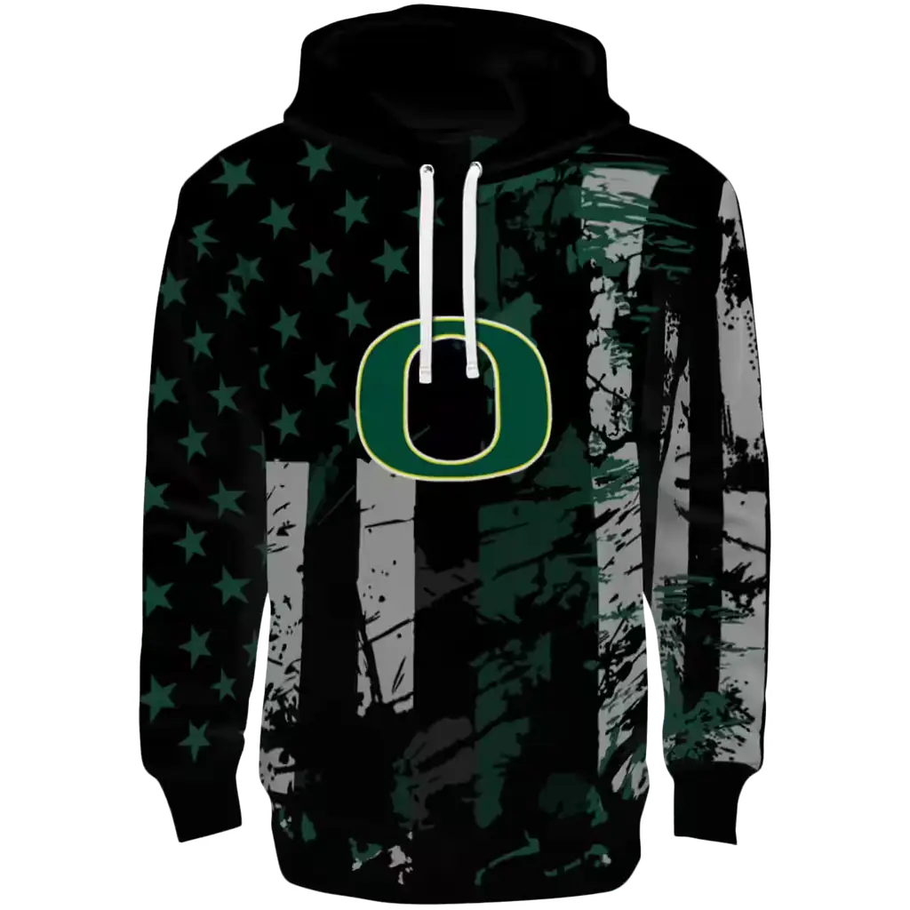 custom oregon ducks distressed flag green black hoodie best selling custom oregon ducks distressed flag green black hoodie best selling