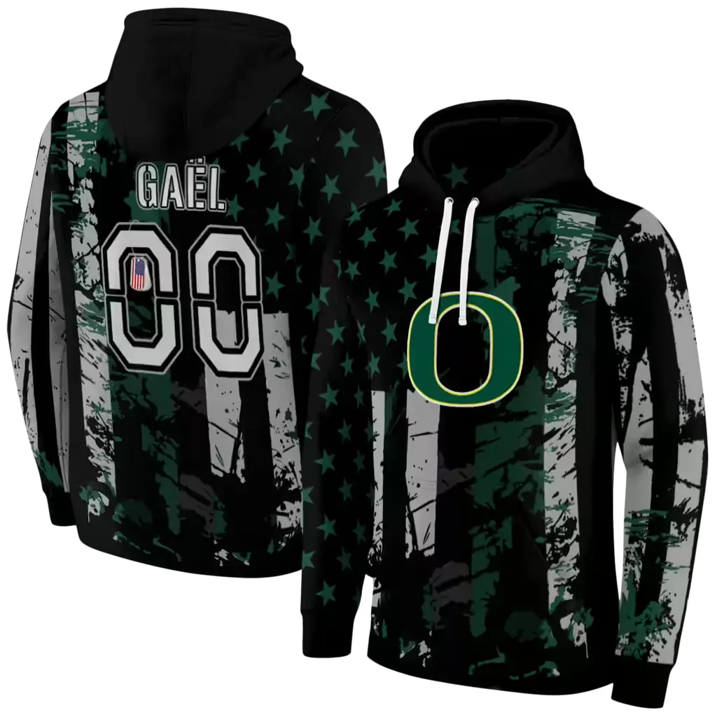 custom oregon ducks distressed flag green black hoodie fashion forward custom oregon ducks distressed flag green black hoodie fashion forward