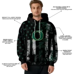custom oregon ducks distressed flag green black hoodie best selling