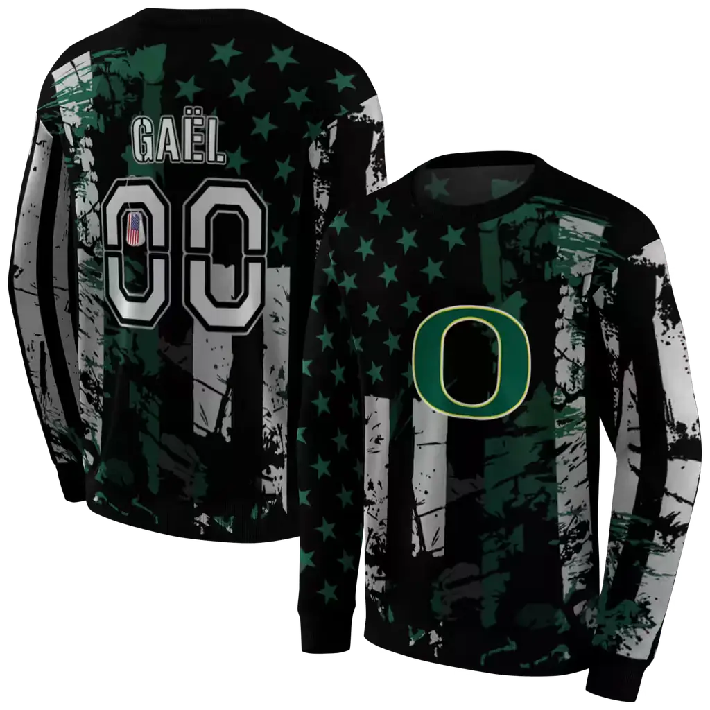 custom oregon ducks distressed flag green black hoodie premium grade custom oregon ducks distressed flag green black hoodie premium grade
