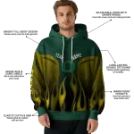 custom oregon ducks flame design green hoodie best selling