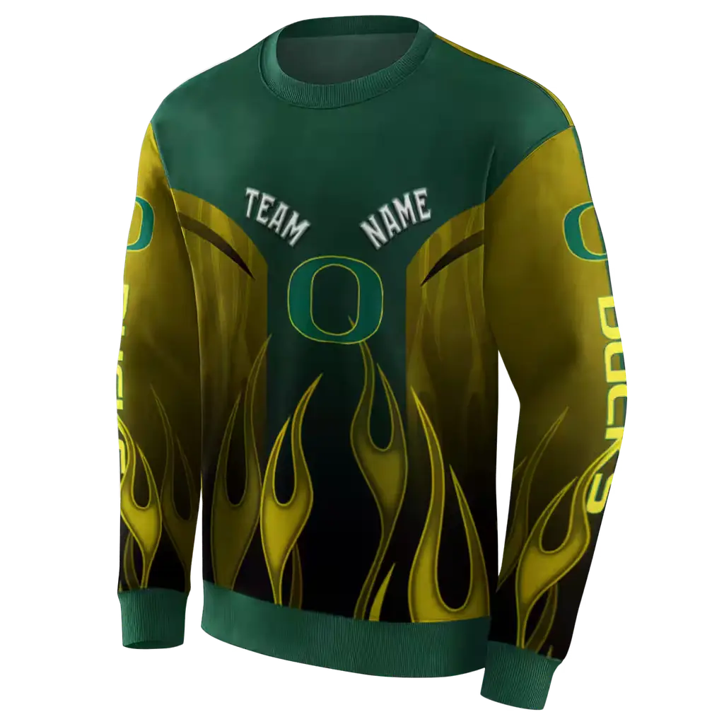 custom oregon ducks flame design green hoodie new arrival custom oregon ducks flame design green hoodie new arrival