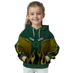custom oregon ducks flame design green hoodie best selling