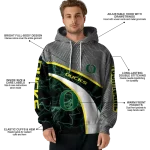 custom oregon ducks hexagonal mesh green black gray hoodie best selling