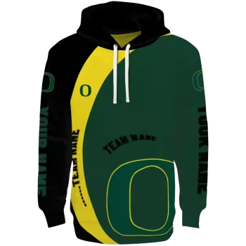 custom oregon ducks minimalist design green black hoodie best selling