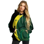 custom oregon ducks minimalist design green black hoodie best selling