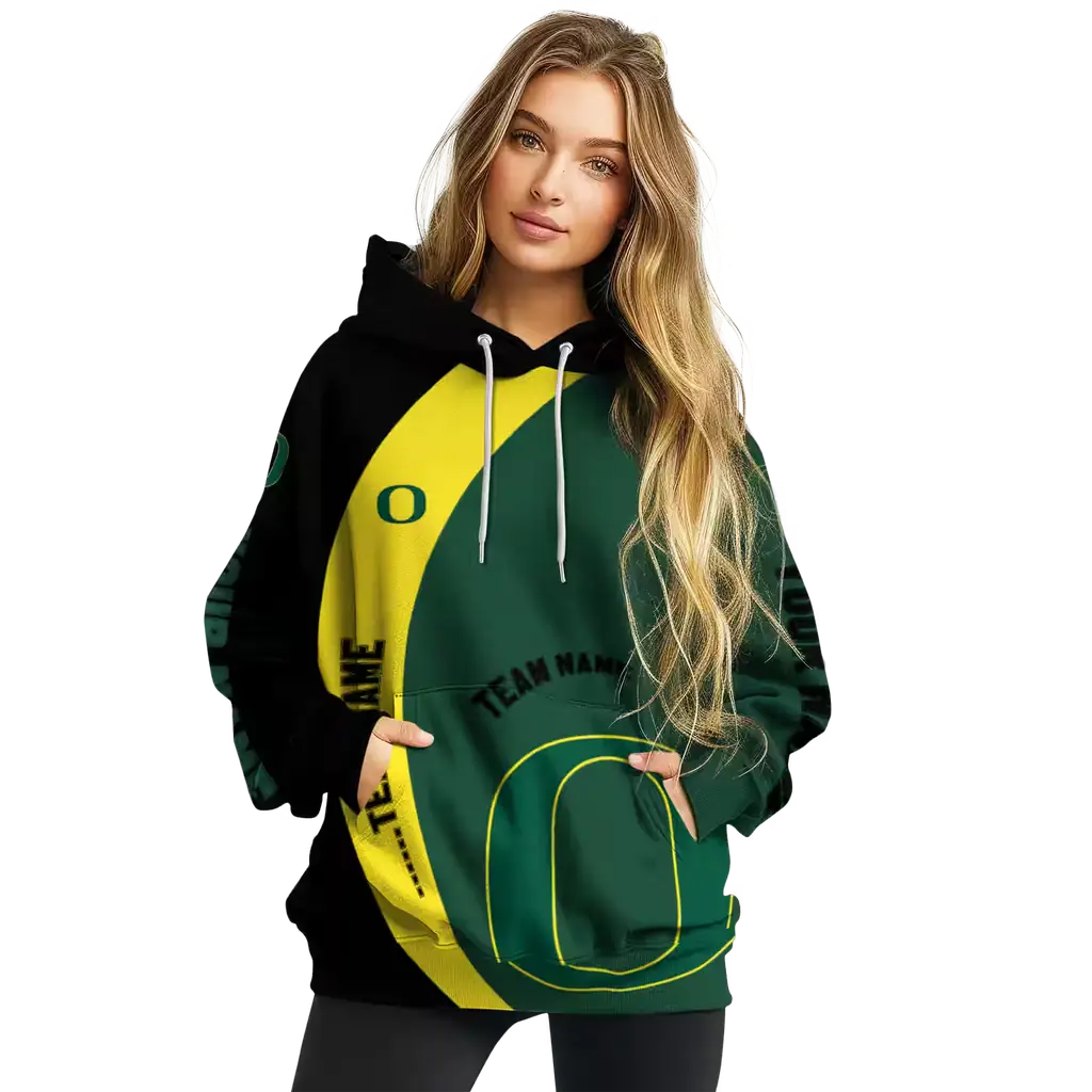 custom oregon ducks minimalist design green black hoodie high quality custom oregon ducks minimalist design green black hoodie high quality