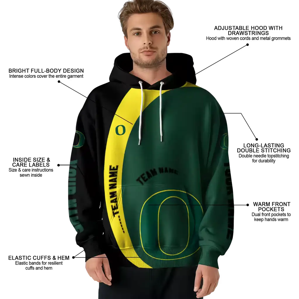 custom oregon ducks minimalist design green black hoodie latest model custom oregon ducks minimalist design green black hoodie latest model