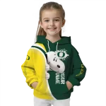 custom oregon ducks peeking snoopy green hoodie best selling