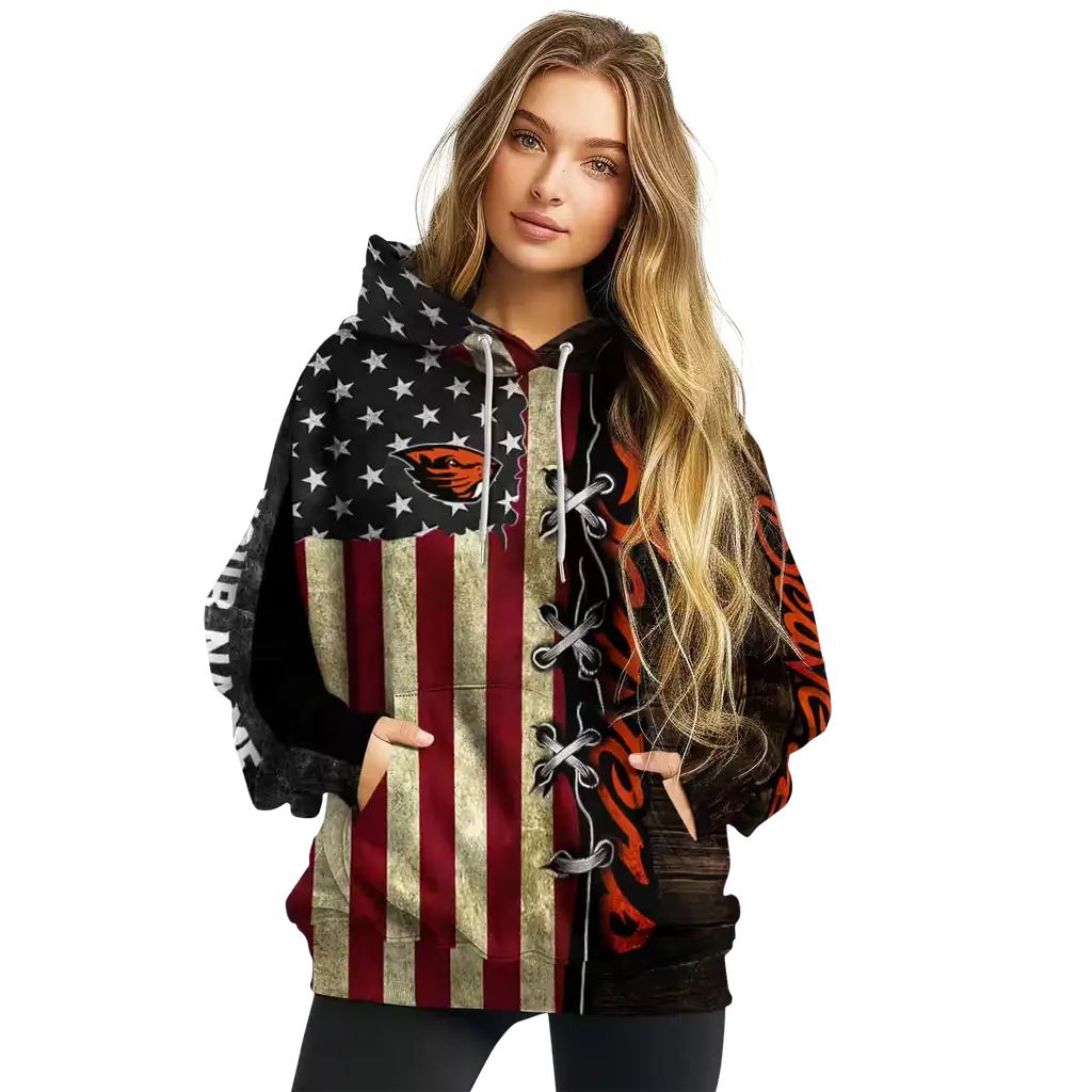 custom oregon state beavers american pride hoodie high quality custom oregon state beavers american pride hoodie high quality