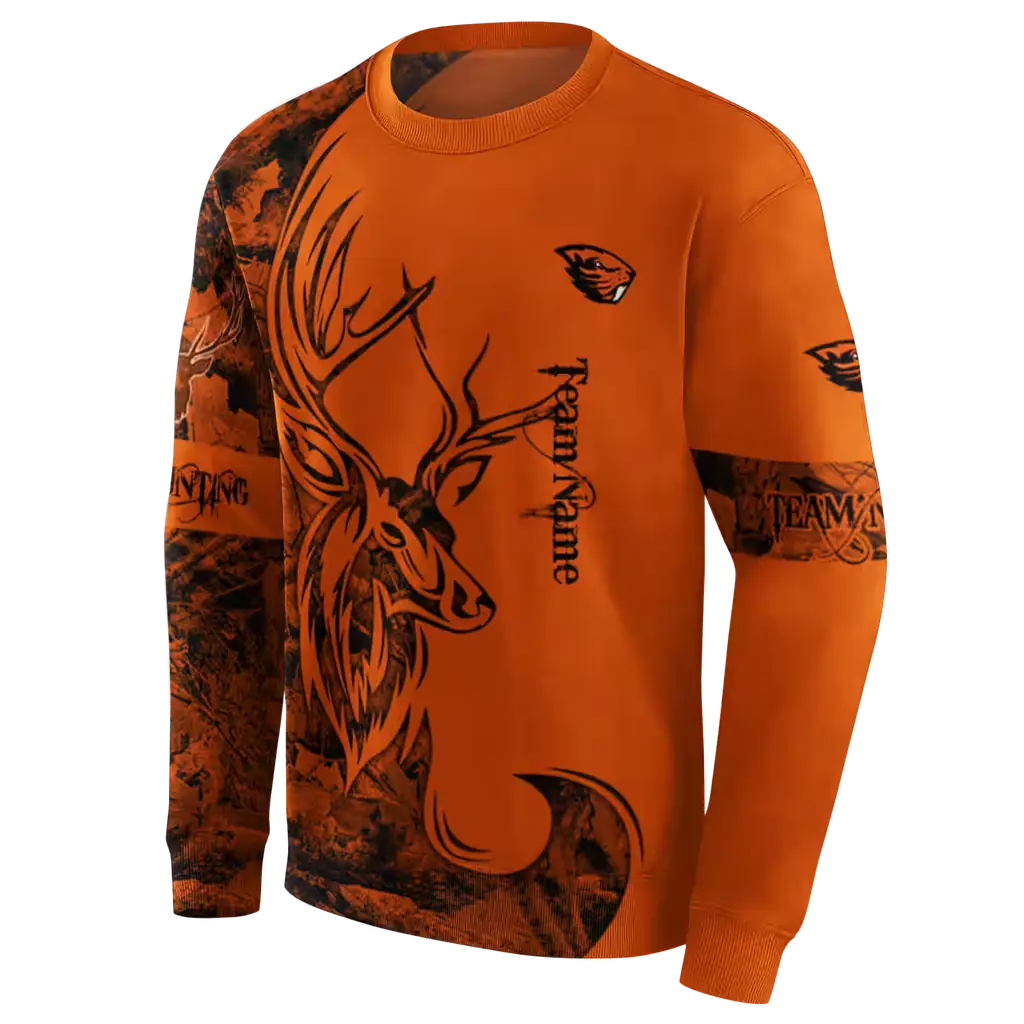 custom oregon state beavers deer silhouette orange hoodie new arrival custom oregon state beavers deer silhouette orange hoodie new arrival