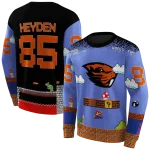 custom oregon state beavers mario blue black hoodie best selling