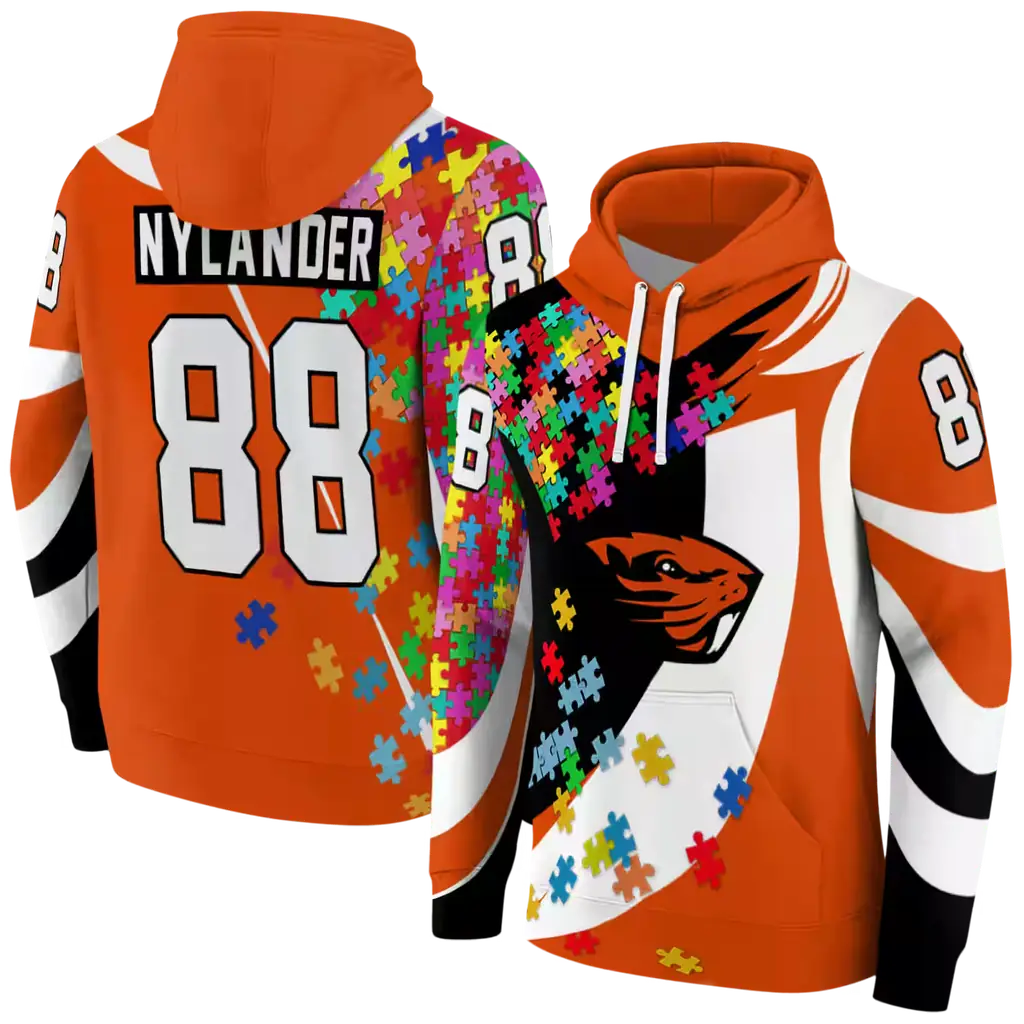 custom oregon state beavers puzzle pieces orange hoodie fashion forward custom oregon state beavers puzzle pieces orange hoodie fashion forward