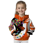 custom oregon state beavers puzzle pieces orange hoodie best selling