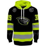 custom oregon state beavers safety motif black neon green hoodie best selling