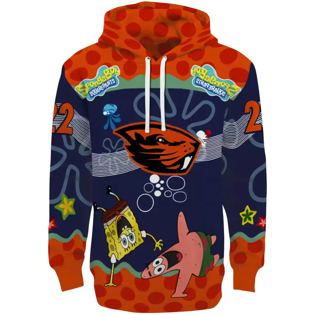 custom oregon state beavers spongebob patrick star orange navy hoodie best selling custom oregon state beavers spongebob patrick star orange navy hoodie best selling