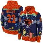 custom oregon state beavers spongebob patrick star orange navy hoodie best selling