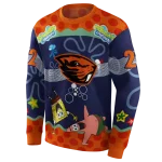 custom oregon state beavers spongebob patrick star orange navy hoodie best selling