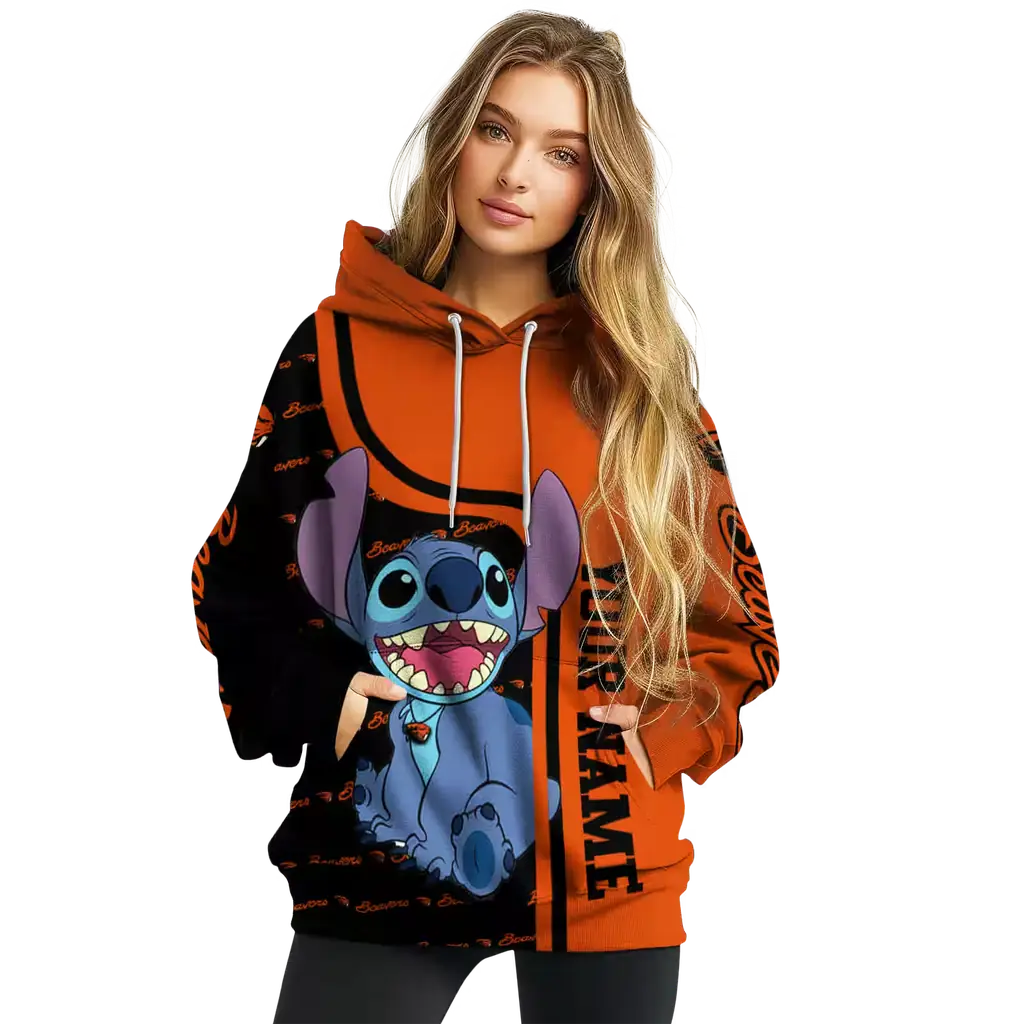 custom oregon state beavers stitch orange hoodie high quality custom oregon state beavers stitch orange hoodie high quality