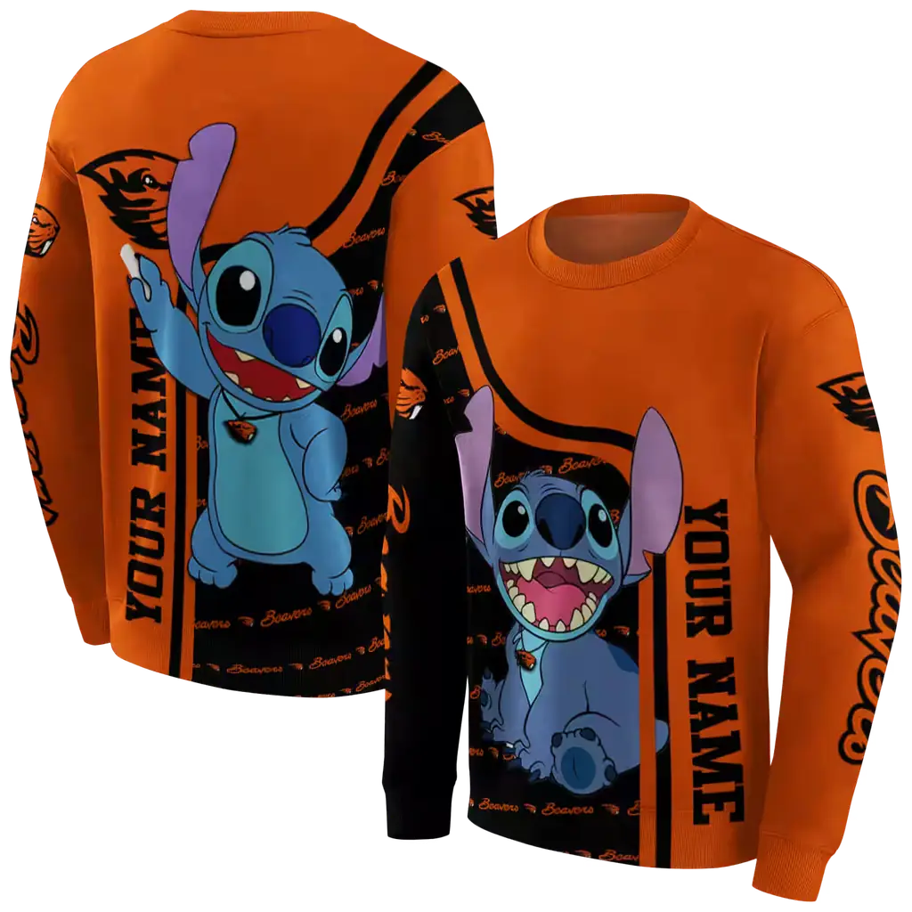 custom oregon state beavers stitch orange hoodie premium grade custom oregon state beavers stitch orange hoodie premium grade