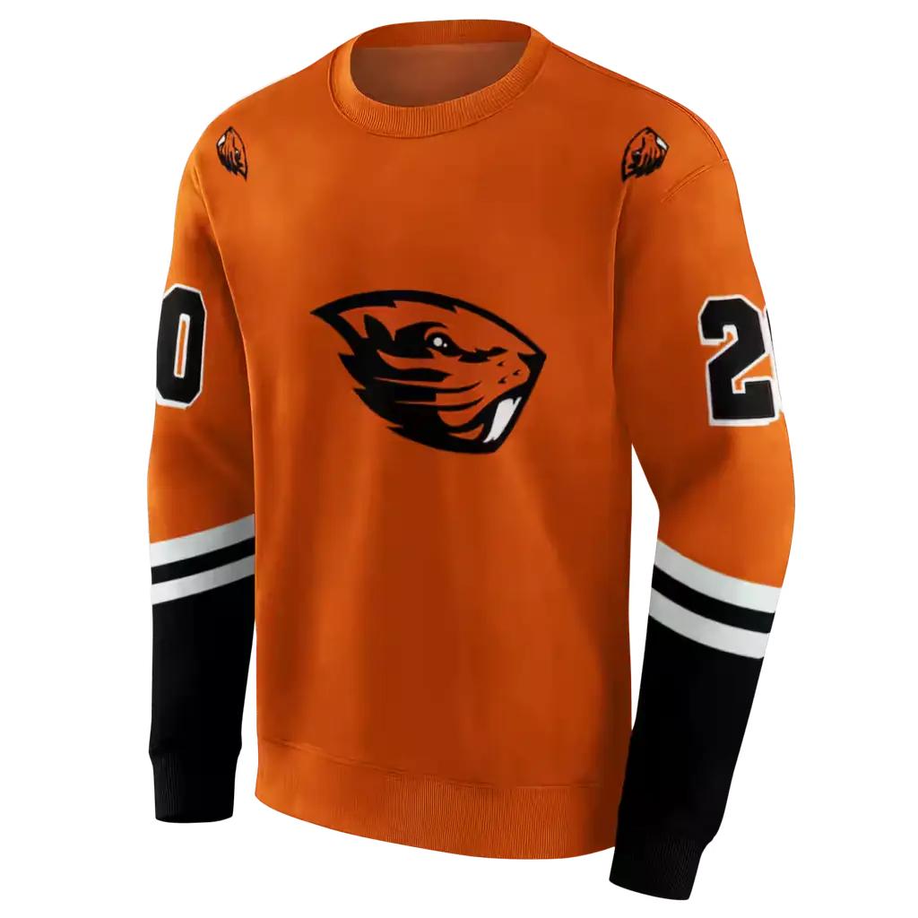 custom oregon state beavers striped sleeves orange hoodie new arrival custom oregon state beavers striped sleeves orange hoodie new arrival