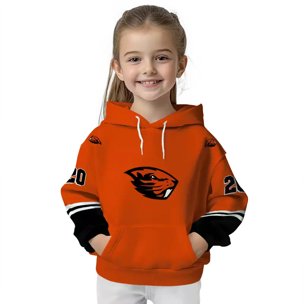 custom oregon state beavers striped sleeves orange hoodie top rated custom oregon state beavers striped sleeves orange hoodie top rated